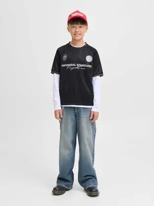 Jack & Jones Junior JCOCOVER RETRO FOOTBALL TEE SS JNR