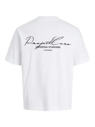 Jack & Jones Junior JCOCOVER SCRIPT BACK TEE SS CREW N