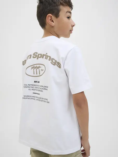 Jack & Jones Junior JCORETREAT TYPOGRAPHIC TEE SS CREW