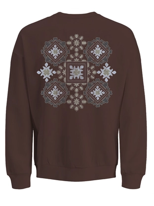 Jack & Jones Junior JORBLEECKER AOP BOX SWEAT CREW NECK