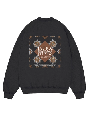 Jack & Jones Junior JORBLEECKER AOP BOX SWEAT CREW NECK