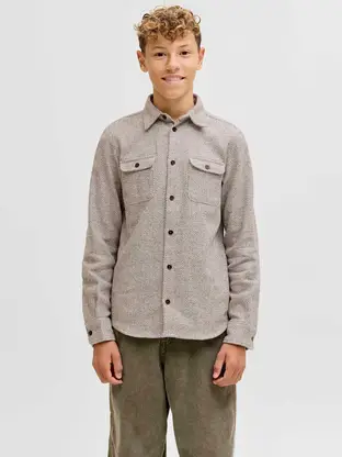 Jack & Jones Junior JPRRAYLE MELANGE SOLID L/S OVERSHI