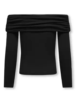 Kids ONLY KOGAMOUR L/S OFFSHOULDER TOP CP JRS