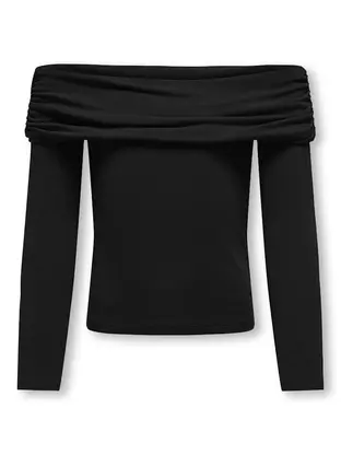 Kids ONLY KOGAMOUR L/S OFFSHOULDER TOP CP JRS