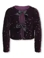 Kids ONLY KOGANIKA SEQUINS LS BOW TOP CS WVN