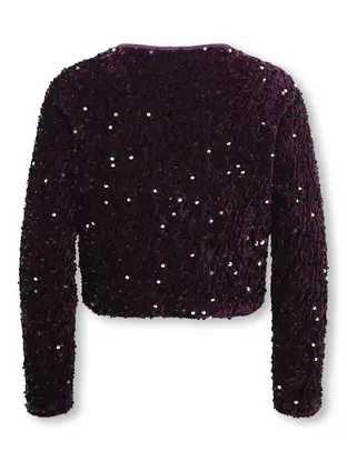 Kids ONLY KOGANIKA SEQUINS LS BOW TOP CS WVN