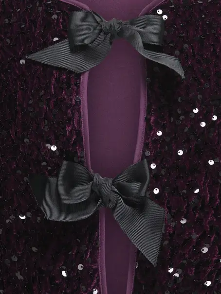 Kids ONLY KOGANIKA SEQUINS LS BOW TOP CS WVN