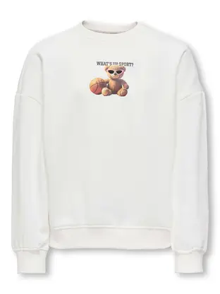 Kids ONLY KOGBILA L/S OVZ BEAR O-NECK SWT NOO