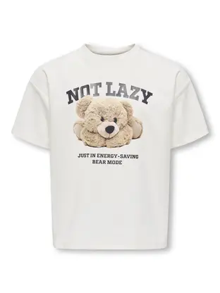 Kids ONLY KOGBILLIE S/S LOOSE TEDDY TOP JRS N