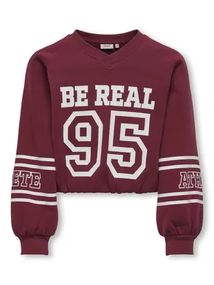 Kids ONLY KOGCOLETTA L/S V-NECK PRINT SWT