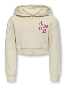 Kids ONLY KOGDITTE LIFE LOVE/AMOUR LS HOOD CS