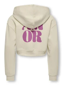Kids ONLY KOGDITTE LIFE LOVE/AMOUR LS HOOD CS