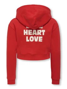 Kids ONLY KOGDITTE LIFE LOVE/AMOUR LS HOOD CS