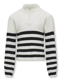 Kids ONLY KOGFRANCA HALF ZIP L/S STRIPE KNT N