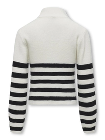 Kids ONLY KOGFRANCA HALF ZIP L/S STRIPE KNT N