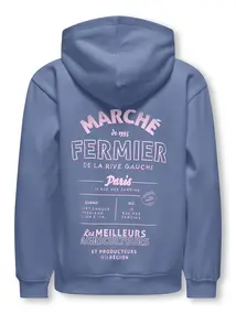 Kids ONLY KOGHOLLYLIFE L/S PRINTED HOODIE SWT