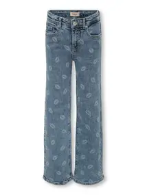 Kids ONLY KOGJUICY WIDE LEG LIP PRINT DNM