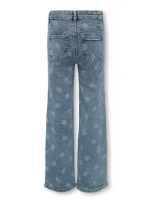 Kids ONLY KOGJUICY WIDE LEG LIP PRINT DNM
