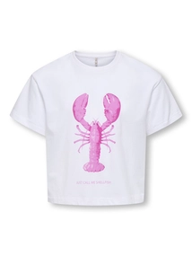 Kids ONLY KOGKELLY LIFE S/S SHORT PRINT TOP C