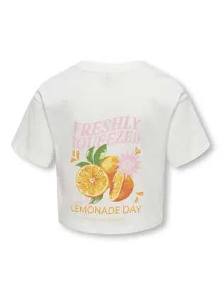Kids ONLY KOGMILLA LIFE S/S BOXY PRINTED TOP