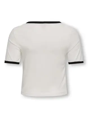 Kids ONLY KOGNINA LIFE S/S CONTRAST TOP CS JR