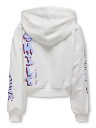 Kids ONLY KOGSMILE LIFE L/S HOOD UB SWT NOOS