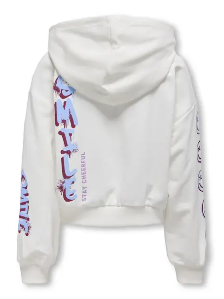 Kids ONLY KOGSMILE LIFE L/S HOOD UB SWT NOOS