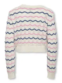 Kids ONLY KOGSTIA LIFE LS O-NECK STRIPE KNT