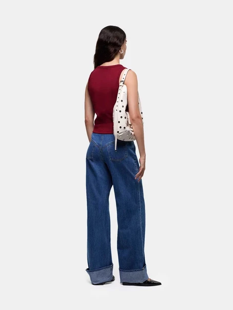 LAAGAM BURGUNDY EMBROIDERED