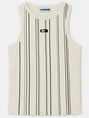 LAAGAM ECRU STRIPED EMBROID