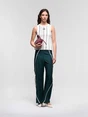 LAAGAM ECRU STRIPED EMBROID