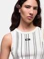 LAAGAM ECRU STRIPED EMBROID