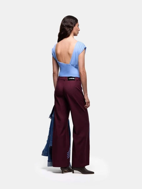 LAAGAM GEMINI BLUE DRAPED T