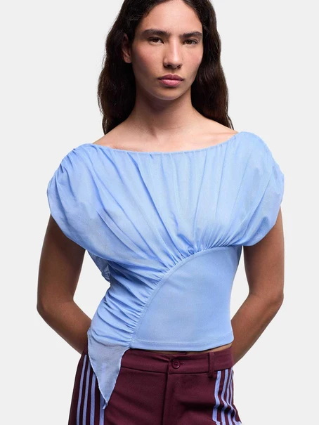 LAAGAM GEMINI BLUE DRAPED T
