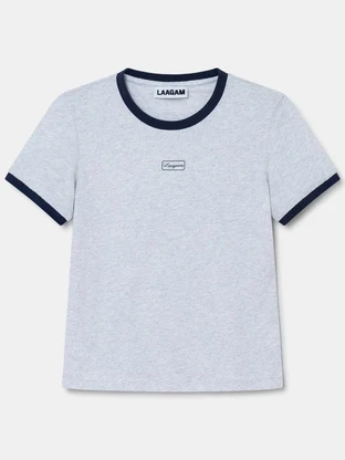 LAAGAM HERA GREY LOGO T-SHI