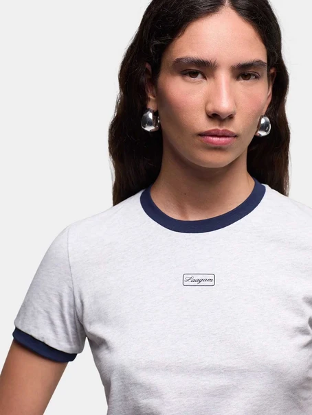 LAAGAM HERA GREY LOGO T-SHI