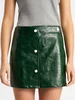 LAAGAM LENA GREEN FAUX LEAT