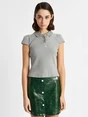 LAAGAM LENA GREEN FAUX LEAT