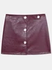 LAAGAM LENA PLUM SHORT SKIRT