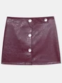 LAAGAM LENA PLUM SHORT SKIRT
