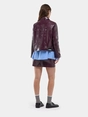 LAAGAM LENA PLUM SHORT SKIRT