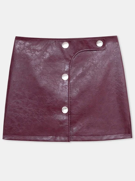LAAGAM LENA PLUM SHORT SKIRT