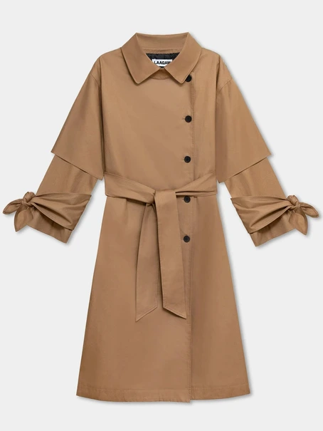 LAAGAM PRAGUE CAMEL TRENCH
