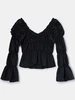LAAGAM SADIE BLACK RUCHED B