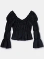 LAAGAM SADIE BLACK RUCHED B