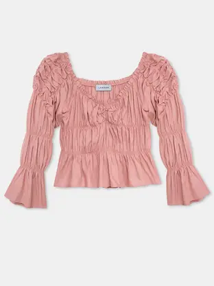 LAAGAM SADIE LINEN RUCHED