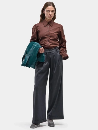 LAAGAM SMITH GREY TAILORED PANTS