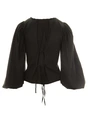 LAAGAM VIVIENNE BLACK BLOUS