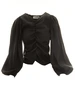 LAAGAM VIVIENNE BLACK BLOUSE