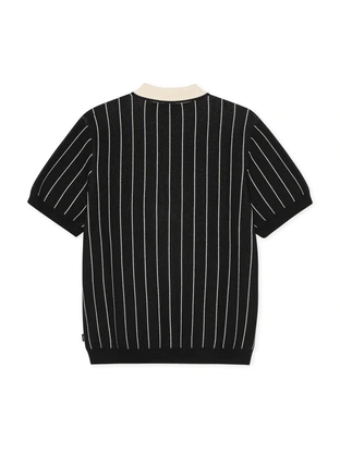 Les Deux Pinstripe Knitted Polo